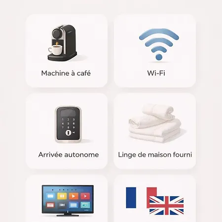 公寓 - Clim - Wifi - Parking - Terasse - Piscine